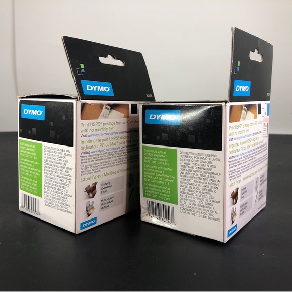 Dymo Shipping Labels - 2.31" X 4" 1 Roll Label White (30256) Lot Of 2 - Picture 4 of 9
